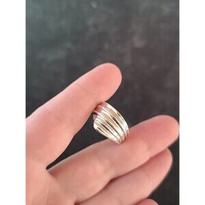 925 Sterling Silver Statement Ring Size US 7.75 Vintage